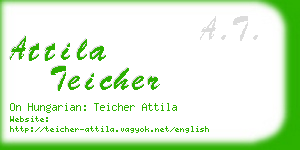 attila teicher business card